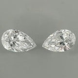 Pear Diamonds 0.30 X 2