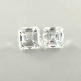 Asscher Cut 2 x 1.00ct Natural Diamonds
